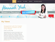 Tablet Screenshot of hannahyeoh.com